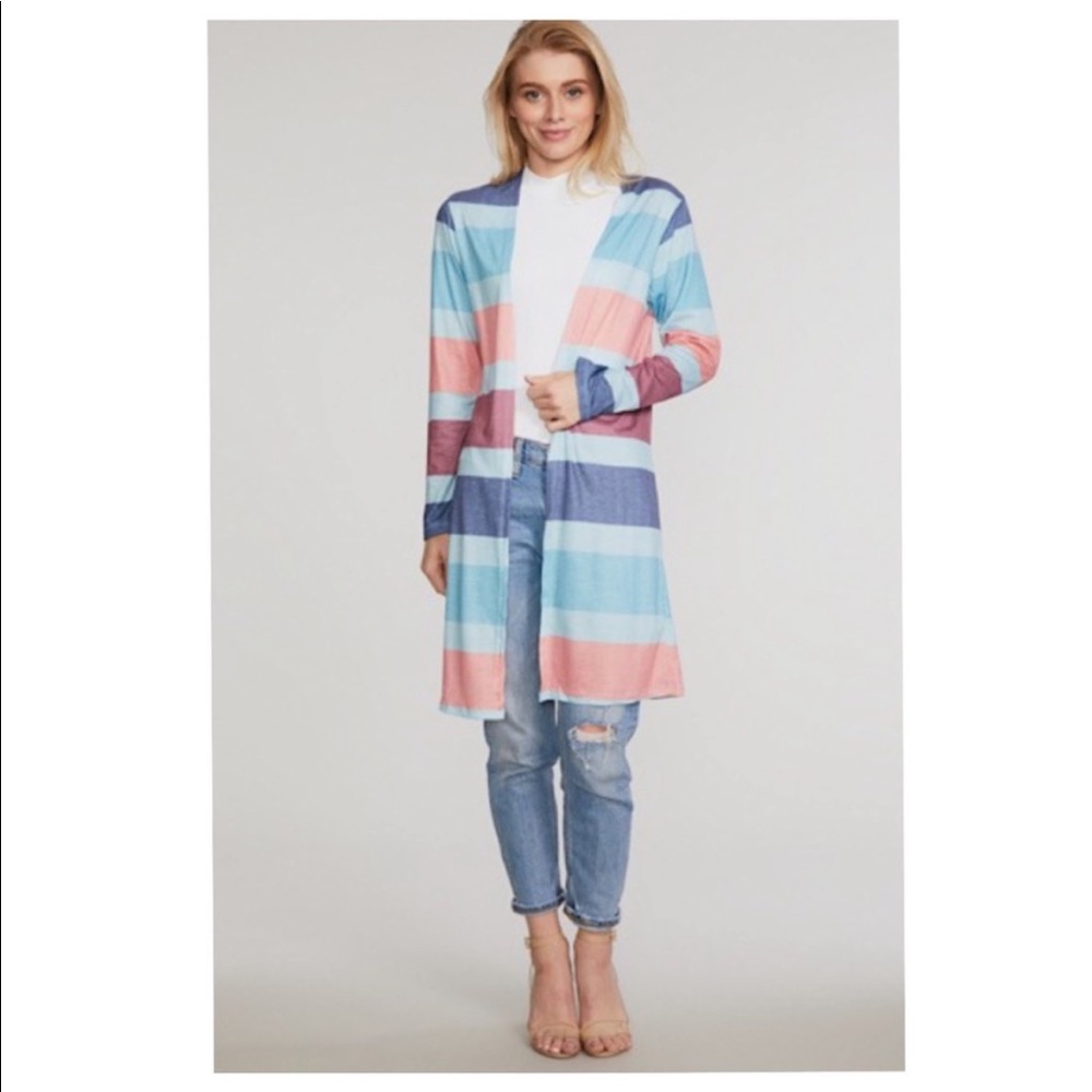 🔥🔥Striped multi colored open front Cardigan